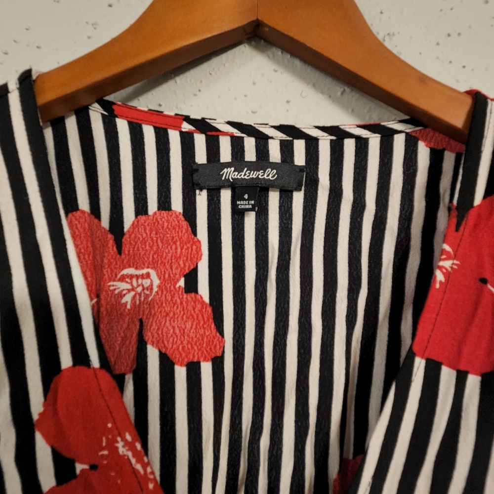 Madewell Stripe Floral Sundress